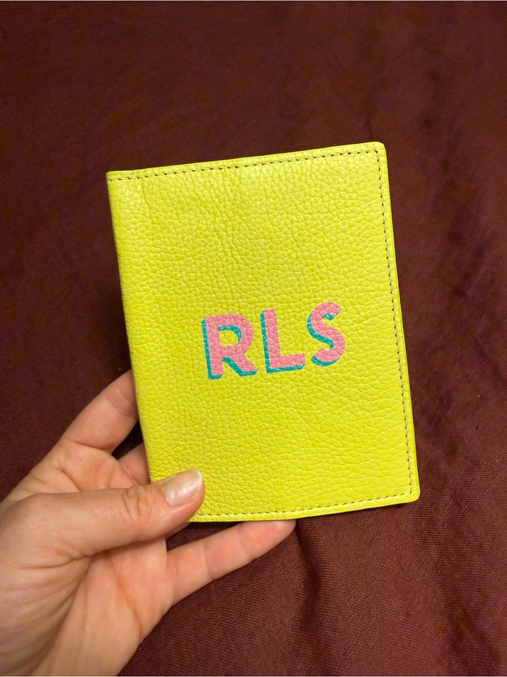 Mark & Graham RLS Monogram Passport Case - Picture 2 of 6